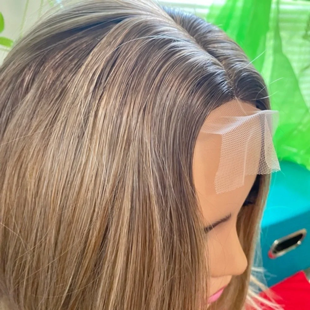 Champagne dirty blonde lace bob wig